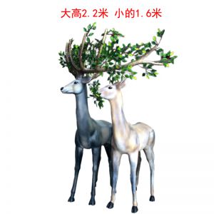 創(chuàng)意鹿玻璃鋼