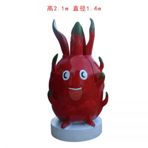 玻璃鋼卡通表情火龍果
