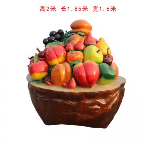 水果籃玻璃鋼仿真