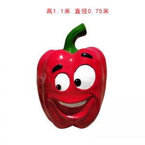 卡通紅椒玻璃鋼