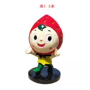 草莓卡通人物 玻璃鋼