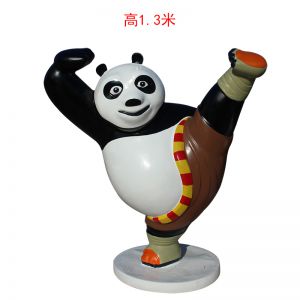 功夫熊貓玻璃鋼