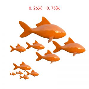 小魚小鯉魚玻璃鋼抽象魚群