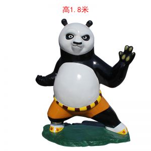 功夫熊貓玻璃鋼