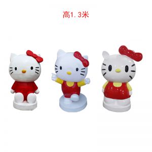 卡通KT貓玻璃鋼