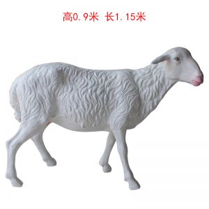 仿真小羊玻璃鋼