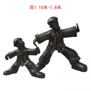 玻璃鋼練太極孫子