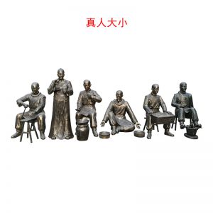 玻璃鋼仿銅藥童