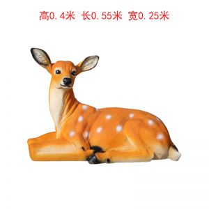 梅花鹿 窩著的玻璃鋼仿真動(dòng)物