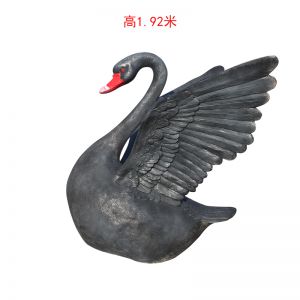 黑天鵝玻璃鋼仿銅