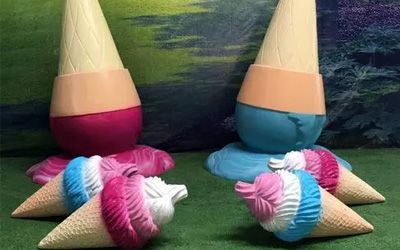 游樂(lè)園冰淇淋雕塑